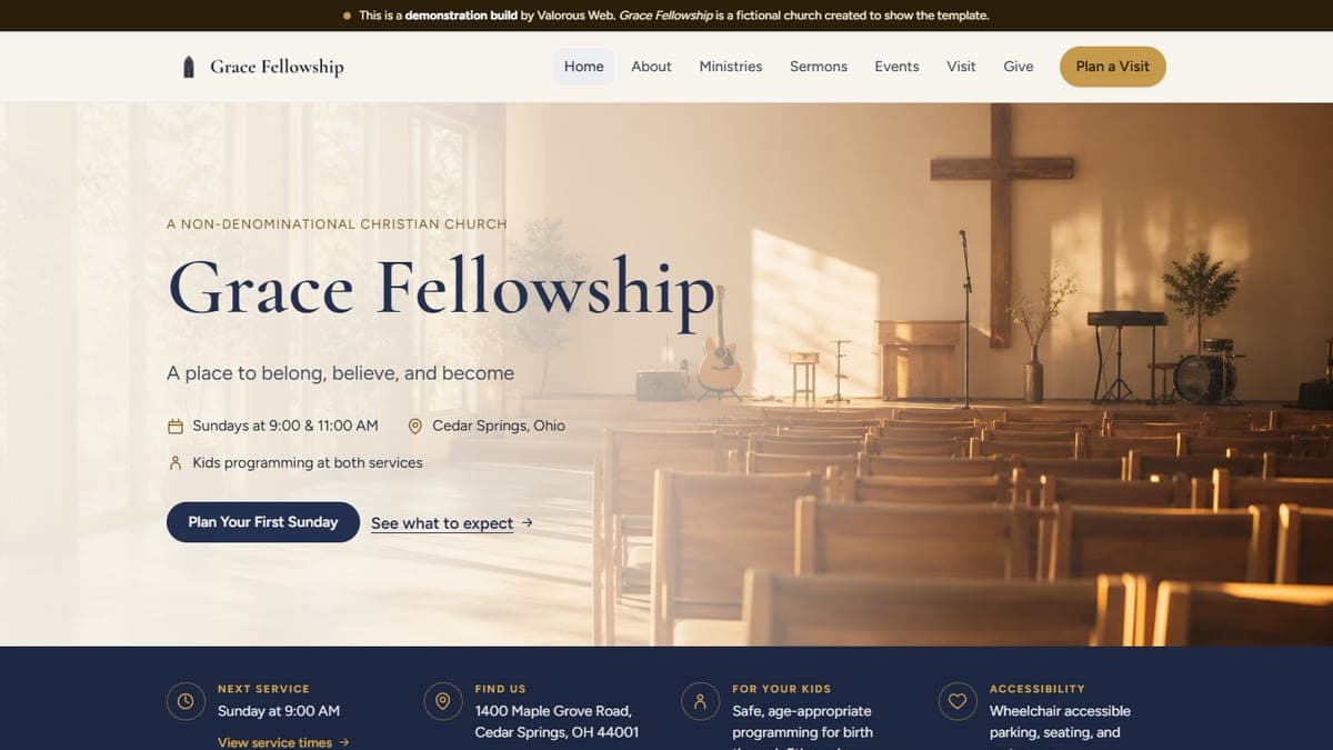Grace Fellowship – Church Website